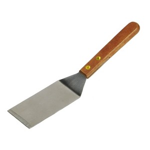 Chef Craft 8" Mini Stainless Steel Spatula Turner - Great for Cookies, Brownies - 1 of 2