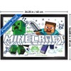 Trends International Minecraft: Doodle - Steve & Creeper Framed Wall Poster Prints - 3 of 4