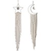 Aoibox 2-Piece Boho Dream Catcher Set with Moon and Star Design, Cotton Macrame Wall Hanging for Home, Kids Room, and Car Decor - 2 of 4
