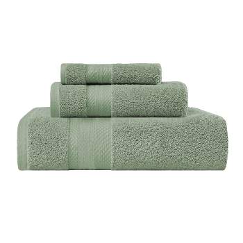 Premium Cotton Solid Plush Heavyweight Luxury Towel Set by Blue Nile Mills