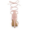 Allegra K Women's Platform Stiletto Heels Lace Up Sandals - 4 of 4