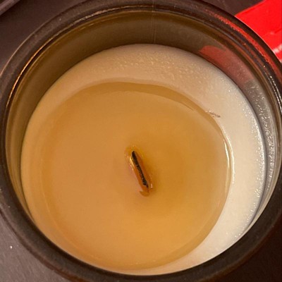 Amber Glass Sandalwood + Smoke Lidded Wood Wick Jar Candle 9oz - Threshold™  : Target