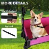 Racxily All-in-One 4-Wheel Trolley with Bench Seat and Dog Leash - Heavy Duty Foldable Trolley for Camping, Beach, Shopping - 2 of 4