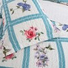 Blue Checkered Print 3-Piece Comforter Set, King Size – Includes 1 Soft Lightweight Comforter and 2 Matching Pillowcases, Modern Bedding - 4 of 4