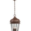 Minka Lavery Rustic Outdoor Hanging Light Fixture Vintage Rust Damp Rated 29" Beveled Clear Glass for Post Exterior Porch Patio - 3 of 3