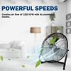 BestParts 12" 3-Speed High Velocity Heavy Duty Metal Industrial Floor Fans, 1800 CFM, Black, 2 Pack - 3 of 4
