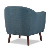 Grungis Polyester Accent Chairs,Living Room Chairs with Button Tufted and Espresso Finish Legs,Comfy Chairs for Living Room,Bedroom - 4 of 4