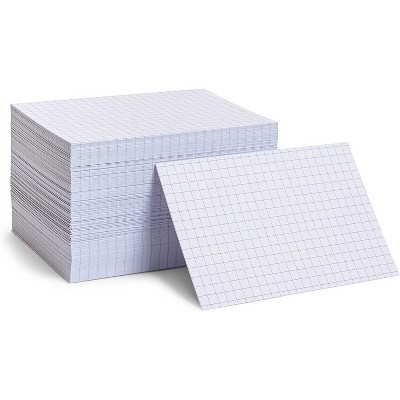 Stockroom Plus 300 Pack Grid Index Cards for Classroom Supplies (4 x 6 In)