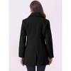 INSPIRE CHIC Women's Elegant Notched Lapel Button Single Breasted Winter Coat - 4 of 4