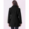 INSPIRE CHIC Women's Elegant Notched Lapel Button Single Breasted Winter Coat - image 4 of 4