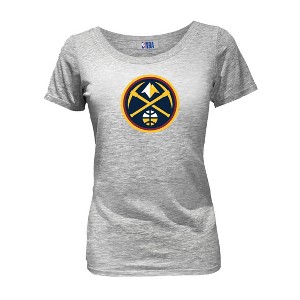 NBA Denver Nuggets Women's Short Sleeve Burnout Scoop T-Shirt - 1 of 4