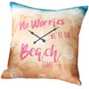 The Lakeside Collection Indoor/Outdoor Summer Fun Pillow - On Beach Time - 4 of 4