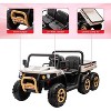 Coucheta 24V 2-Seater Ride On Dump Truck with Parent Remote Control, 4WD Electric Toy Car with Dump Bed, Bluetooth Music - 4 of 4