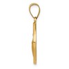 Black Bow Jewelry 14k Yellow Gold Hollow San Judas Tadeo Medal Pendant, 19mm (3/4 Inch) - 2 of 4