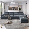 NicBex Modular Sectional Sofa Convertible L-Shaped Sofa Couch with Reversible Chaise & Storage,Linen Fabric Comfy Couch for Living Room - 4 of 4