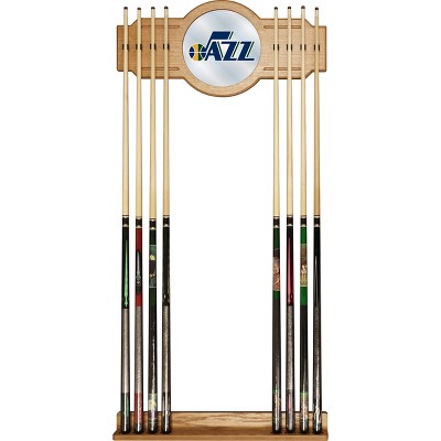 NBA Utah Jazz Billiard Cue Rack with Mirror