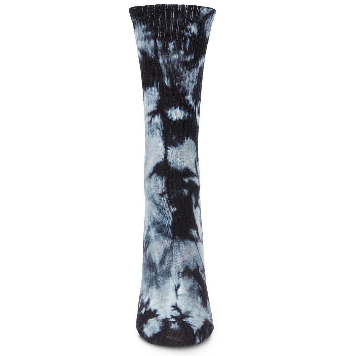 Memoi Women's Tie Dye Athletic Rib Cotton Blend Crew Socks - thumbnail 2