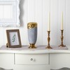 Nearly Natural 11.5-in Regal Stone Vase with Gold Accents - 2 of 2