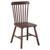 TOBILI 4 pieces of dining chair, Walnut, rubberwood material, dining chair,solid wood chair - 4 of 4