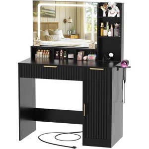 Besiost Makeup Vanity Desk with Mirror Light and Drawers - 1 of 4