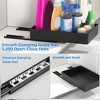 Extendable Kitchen Drawer, Cabinet Organizer Storage Shelves, Telescopic Drawer for Kitchen, Pantry and Bathroom, Black - 4 of 4