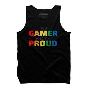 Adult Design By Humans I'm a Gamer and I'm Proud Pride By Tank Top - 1 of 2