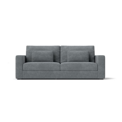SKRAN Modern 3 Seater Lounge Sofa Upholstered with Compressed Cushions and Detachable Cover,Ergonomic Design Sofa for Living Room,Small Spaces