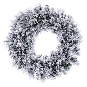 Vickerman Flocked Jackson Pine Artificial Wreath
