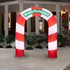 Gemmy Christmas Airblown Inflatable Archway Merry OPP, 7.5 ft Tall, Multi - 2 of 4