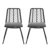 VASIP Set of 2 Rattan Dining Chairs with Water-Resistant Cushions and Sturdy Frame, Outdoor Wicker Patio Seating for Kitchen Patio Deck - 4 of 4
