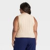 Women's Mock Neck Ribbed Sweater Tank - A New Day™ - 2 of 3