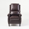 GDFStudio Pacific Contemporary Upholstered Pushback Recliner with Birch Wood Legs - 4 of 4