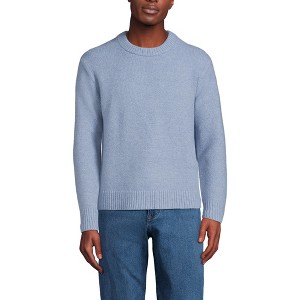 Lands' End Men's Long Sleeve Ultra Soft Oversized Crewneck Sweater - 1 of 4