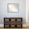 32" x 26" Dove Narrow Framed Wall Mirror Graywash - Amanti Art: Modern Beveled Glass, Polystyrene Frame, Wall Mount - 4 of 4