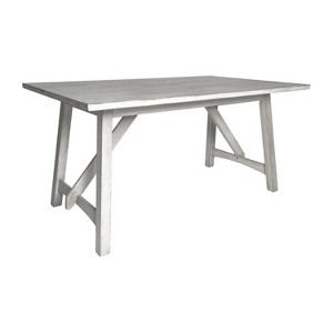 Emma and Oliver Farmhouse Wooden Trestle Base Dining Table - 1 of 4