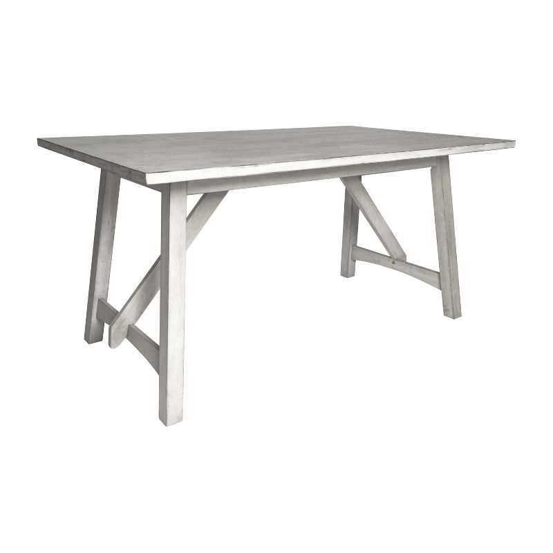 Merrick Lane Wooden Dining Table with Trestle Style Base, 1 of 12