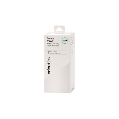 Cricut Joy 20ft Removable Smart Vinyl - White: Transfer Tape Compatible, Craft Cutting Material, PET, 5.5" Width