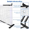 iMountek"Portable 22ft Pickleball Net Set with 4 Paddles, 4 Balls & Carrying Bag for Backyard or Driveway"Black - 4 of 4
