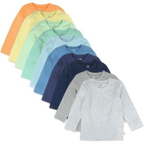 Honest Baby 10-Pack Organic Cotton Long Sleeve T-Shirts - 1 of 4
