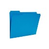MyOfficeInnovations Colored Top-Tab File Folders 3 Tab Blue Letter Size 24/Pack 659787 - 3 of 4