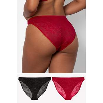 Lulu's Fancy Red Lace High Waist Thong,Sexy lace-up detail. Fantasy  Underwear, Nightgown, Erotic, Lingerie, Sexy, Lucky Christmas Panties