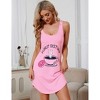 Coolmee Women Coverup Summer Mini Dresses Eyelet Casual Loose Sleeveless Sundresses Short Tank Dresses - 2 of 4