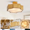 Parrot Uncle 15" Modern Gold Semi-Flush Mount Ceiling Light - 3 of 4