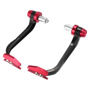 Unique Bargains Universal Brake Clutch Lever Handguards Protector 7/8" Red 1 Pair - 1 of 4