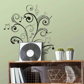 Music Note Scroll Peel and Stick Wall Decal - RoomMates
