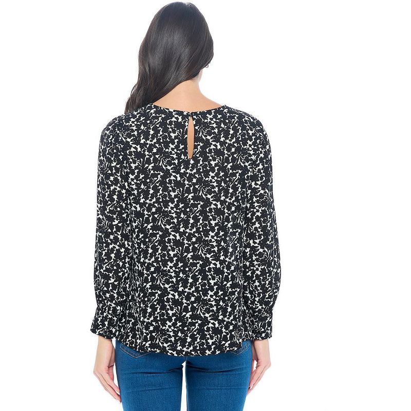 WEST K Women's Malaya Long Sleeve Printed Blouse with Wide Cuff, 3 of 6