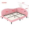 NicBex Twin/Full size Upholstered Rabbit-Shape Daybed,Sofabed with Rabbit Ear Headboard for Bedroom,Living Room,Apartment,Pink - 3 of 4