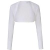 Coolmee Women Long Sleeve Cardigan Jacket Knit Sweaters Cropped Open Front Bolero Shrug - 2 of 4
