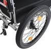 NAYSAYE Wagon 3 in 1 Heavy Duty Bicycle Cargo Trailer Convertible Stroller Cart for Outdoor Travel, Black, 70.87"*34"*40.35" - 4 of 4