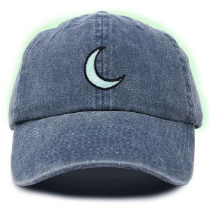 Dalix Moon Embroidered Crescent Astronomy Night Cotton Dad Hat Baseball Cap Adjustable Womens - 1 of 4